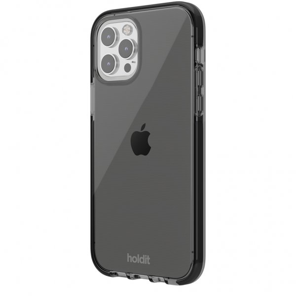 holdit iPhone 12/iPhone 12 Pro Cover Seethru Sort