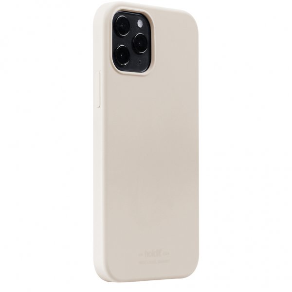 holdit iPhone 12/iPhone 12 Pro Cover Silikone Light Beige