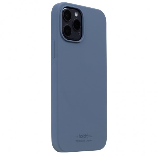 holdit iPhone 12/iPhone 12 Pro Cover Silikone Pacific Blue