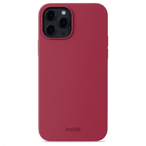 holdit iPhone 12/iPhone 12 Pro Cover Silikone Red Velvet