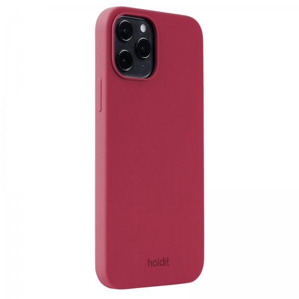 holdit iPhone 12/iPhone 12 Pro Cover Silikone Red Velvet