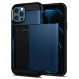 Spigen iPhone 12/iPhone 12 Pro Cover Slim Armor CS Navy Blue