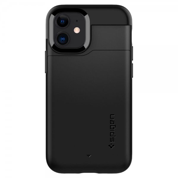 Spigen iPhone 12/iPhone 12 Pro Cover Slim Armor CS Sort