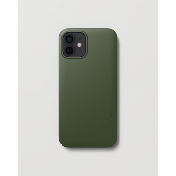 Nudient iPhone 12/iPhone 12 Pro Cover Thin Case MagSafe Pine Green
