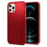 Spigen iPhone 12/iPhone 12 Pro Cover Thin Fit Rød