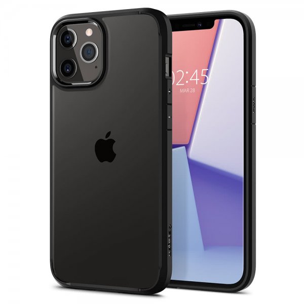 Spigen iPhone 12/iPhone 12 Pro Cover Ultra Hybrid Mat Sort