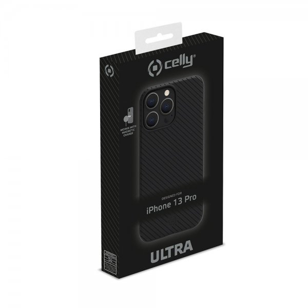 Celly iPhone 12/iPhone 12 Pro Cover ULTRAMAG Sort