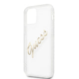 Guess iPhone 12/iPhone 12 Pro Cover Vintage Script Guld Klar