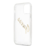 Guess iPhone 12/iPhone 12 Pro Cover Vintage Script Guld Klar