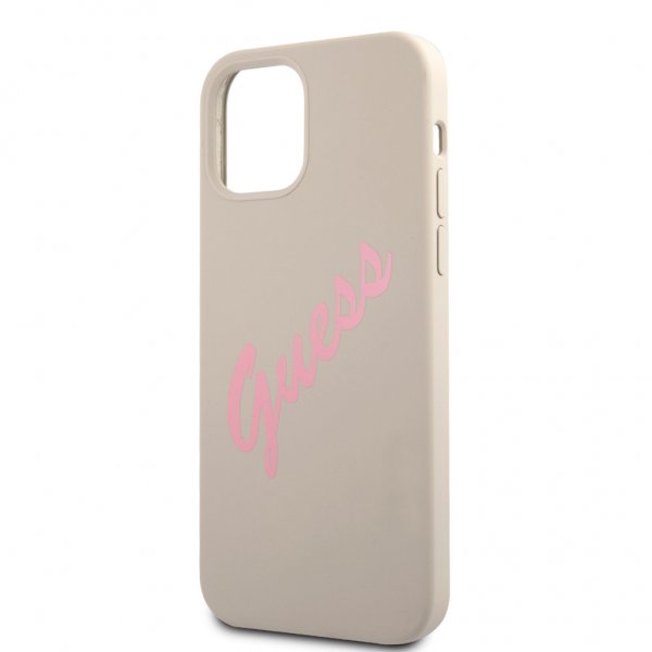 Guess iPhone 12/iPhone 12 Pro Cover Vintage Silikone Grå