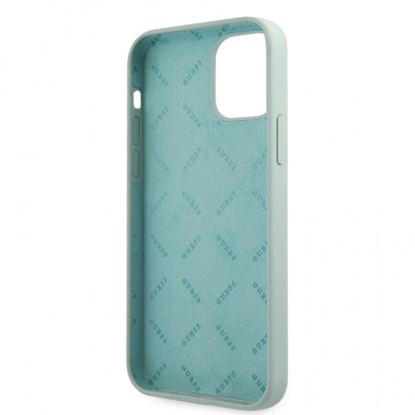 Guess iPhone 12/iPhone 12 Pro Cover Vintage Silicone Script Blå