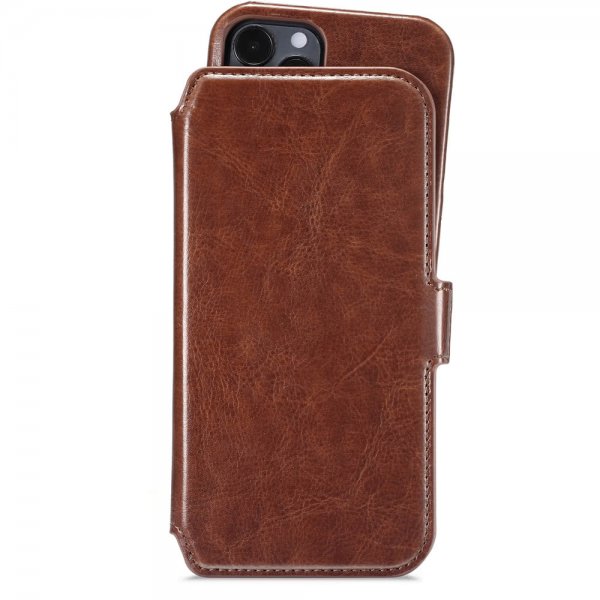 holdit iPhone 12/iPhone 12 Pro Etui Berlin Aftageligt Cover Mørkebrun