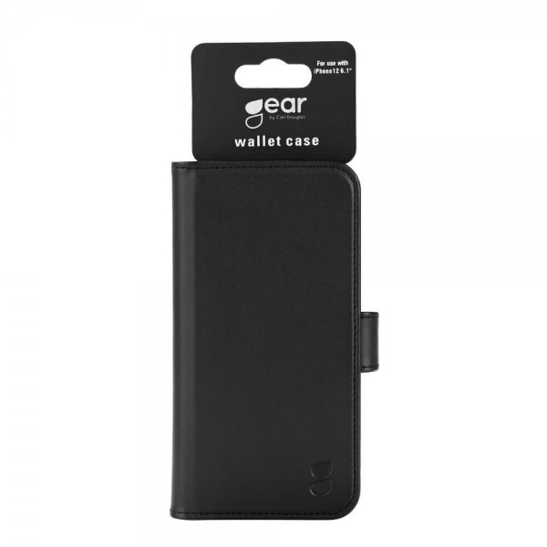 Gear iPhone 12/iPhone 12 Pro Etui med Kortlomme Sort