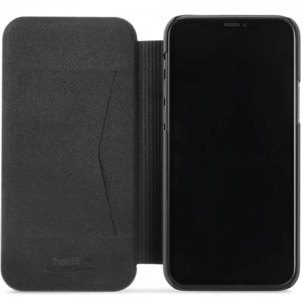 holdit iPhone 12/iPhone 12 Pro Etui SlimFlip Wallet Sort
