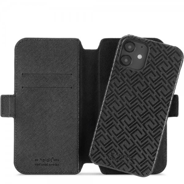 holdit iPhone 12/iPhone 12 Pro Futteral Stockholm Aftageligt Cover Celia Sort