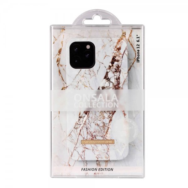 Onsala iPhone 12/iPhone 12 Pro Cover Fashion Edition White Rhino Marble