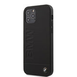 BMW iPhone 12/iPhone 12 Pro Cover Logo Indgraveret Sort