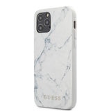 Guess iPhone 12/iPhone 12 Pro Cover Marble Hvid