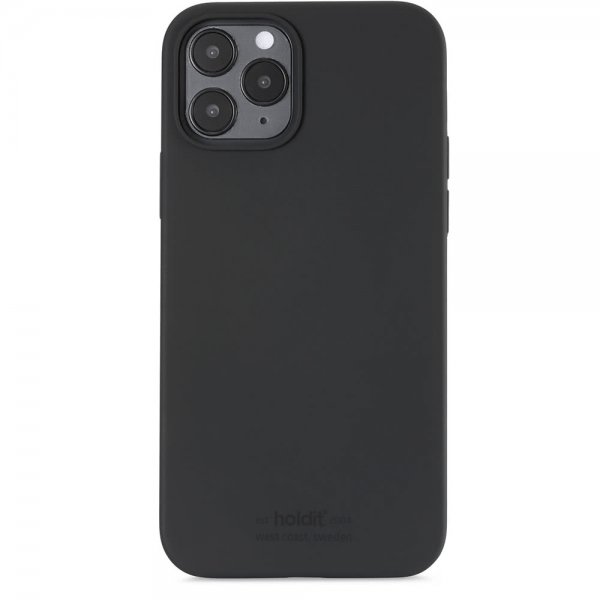 holdit iPhone 12/iPhone 12 Pro Cover Silikone Sort