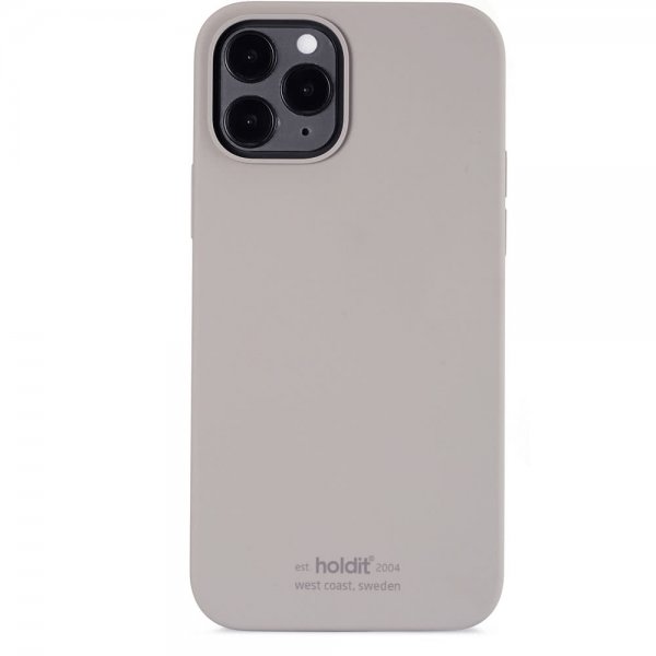 holdit iPhone 12/iPhone 12 Pro Cover Silikone Taupe