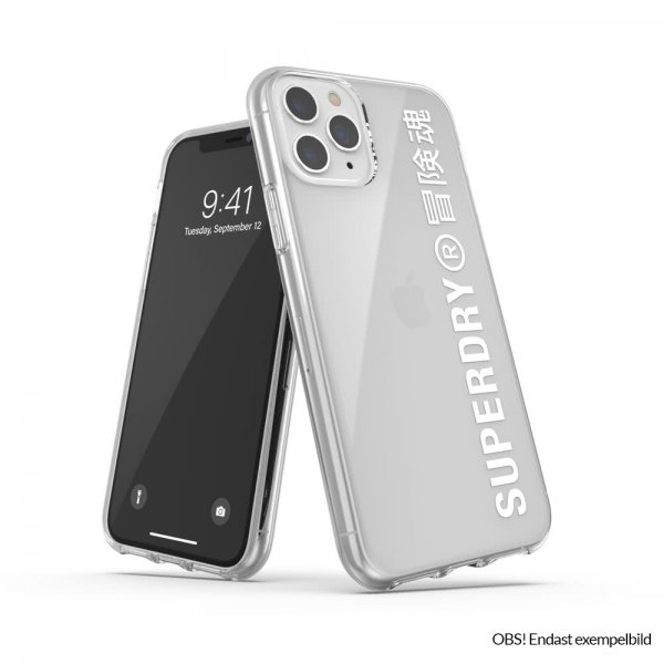 Superdry iPhone 12/iPhone 12 Pro Snap Case Klar Sølv
