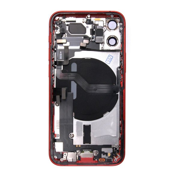 iPhone 12 Mini Bagside med Komplet Ramme - Rød