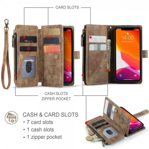 CaseMe iPhone 12 Mini Cover C30 Series Brun