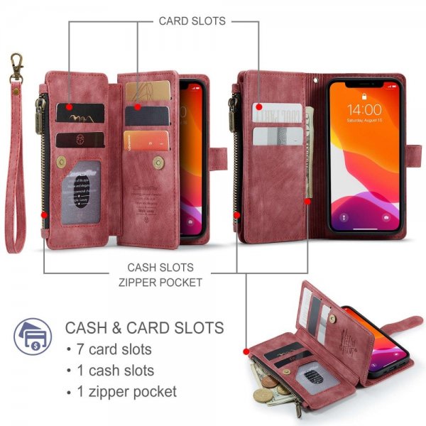 CaseMe iPhone 12 Mini Cover C30 Series Rød