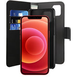 Puro iPhone 12 Mini Cover Wallet Detachable 2 in 1 Sort