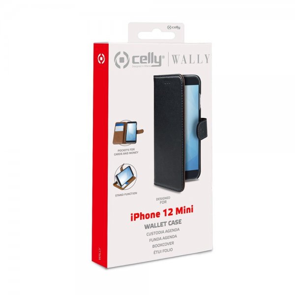 Celly iPhone 12 Mini Cover Wally Wallet Case Sort