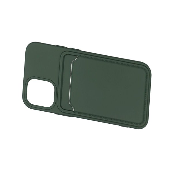 iPhone 12 Mini Cover Kortholder Grøn