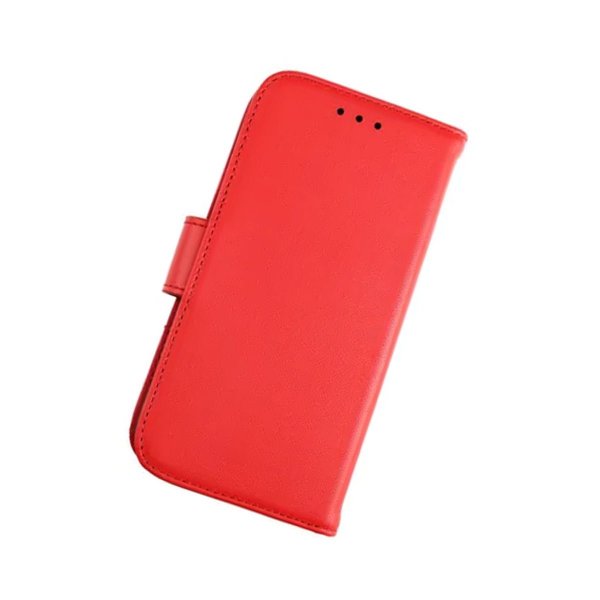 Rvelon iPhone 12 Mini Cover Ægte Læder Rød