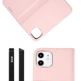 Rvelon iPhone 12 Mini Cover Ægte Læder Rosa