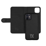 Rvelon iPhone 12 Mini Cover Magnetisk Aftageligt Etui Sort