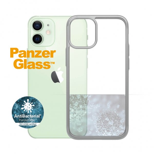 PanzerGlass iPhone 12 Mini Cover ClearCase Colour Satin Silver
