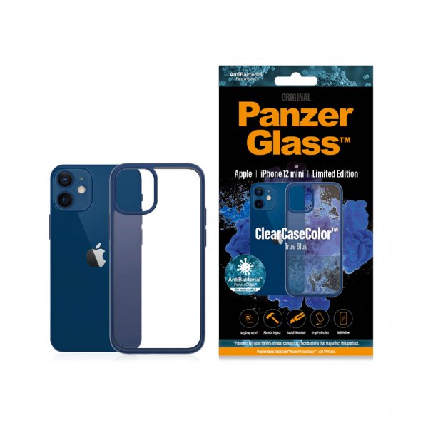 PanzerGlass iPhone 12 Mini Cover ClearCase Color True Blue