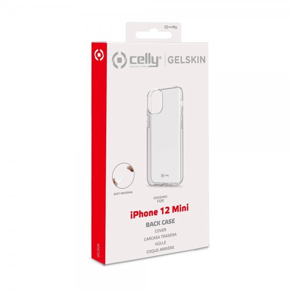 Celly iPhone 12 Mini Cover GELSKIN Transparent