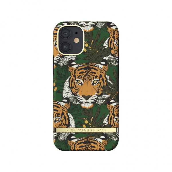 Richmond & Finch iPhone 12 Mini Cover Green Tiger