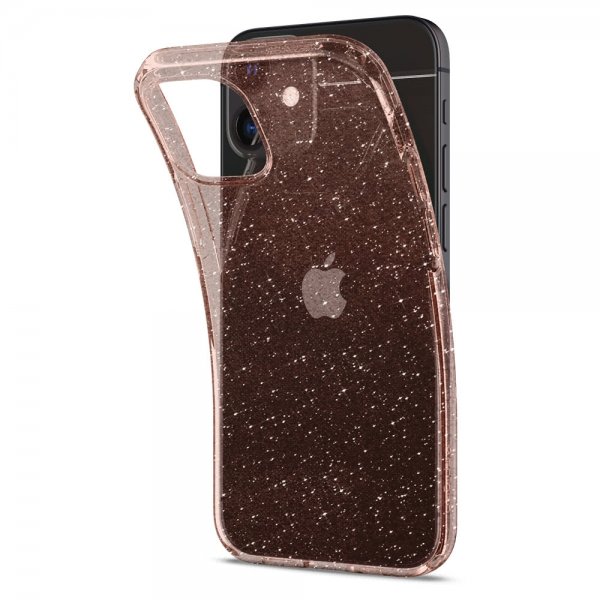 Spigen iPhone 12 Mini Cover Liquid Crystal Glitter Rose Quartz
