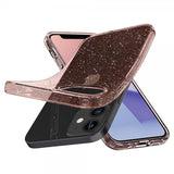 Spigen iPhone 12 Mini Cover Liquid Crystal Glitter Rose Quartz