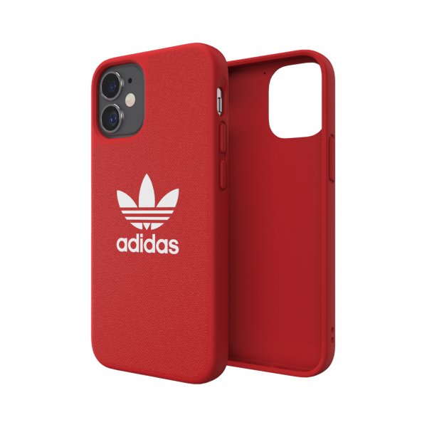 Adidas iPhone 12 Mini Cover Moulded Case Canvas Scarlet