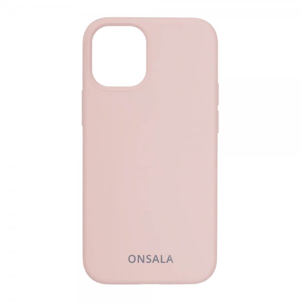 Onsala iPhone 12 Mini Cover Silikone Sand Pink