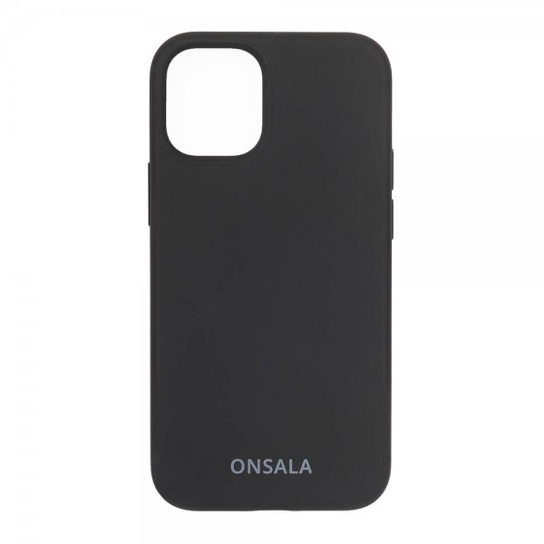 Onsala iPhone 12 Mini Cover Silikone Sort