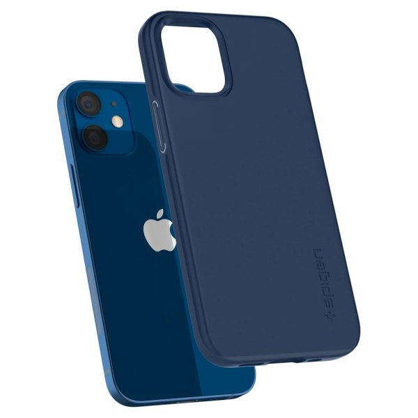 Spigen iPhone 12 Mini Cover Thin Fit Deep Blue