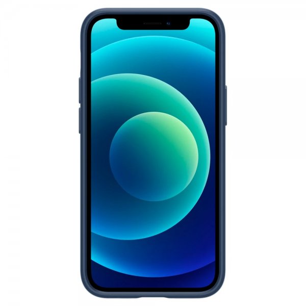 Spigen iPhone 12 Mini Cover Thin Fit Deep Blue