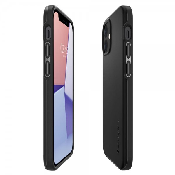 Spigen iPhone 12 Mini Cover Thin Fit Sort