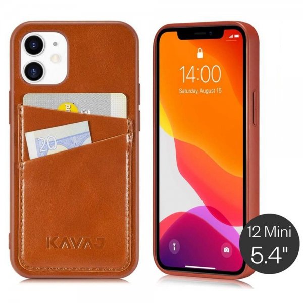 KAVAJ iPhone 12 Mini Cover Tokyo Brun
