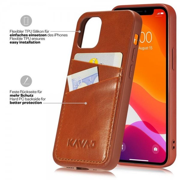 KAVAJ iPhone 12 Mini Cover Tokyo Brun