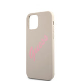 Guess iPhone 12 Mini Cover Vintage Silikone Grå