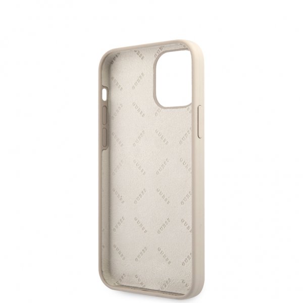 Guess iPhone 12 Mini Cover Vintage Silikone Grå
